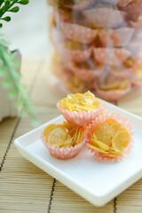 Honey cornflakes cookies. Muslim celebration cookies.