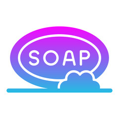 Soap Glyph Gradient Icon