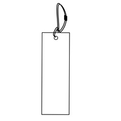 blank price tag isolated