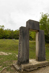 Fototapeta premium Glagolitic Alley near Hum in Croatia