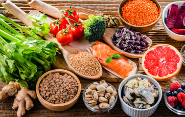 Food products recommended to reduce high blood pressure