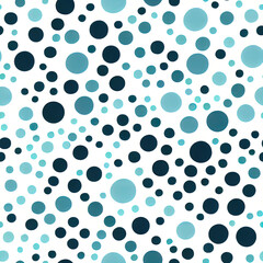 Fototapeta na wymiar Blue dotted 2D seamless background, render by neural networks