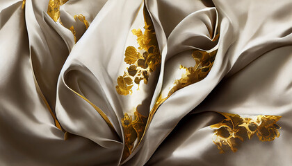 luxury cloth with floral shapes