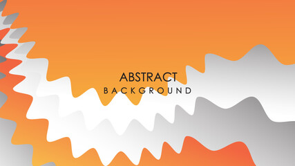 Abstract white and gray and orange color backgroun.Dynamic shape composition.Abstract backgroun,Template for the design of a website landing page or background.Abstract white Backgroun,textured effect