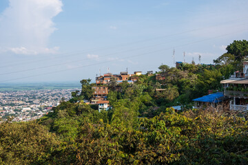 Naklejka premium Views of Cali, the capital of the Valle del Cauca department, and the most populous city in southwest Colombia