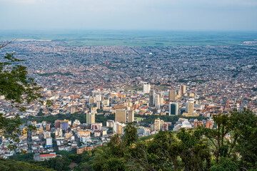 Fototapeta na wymiar Views of Cali, the capital of the Valle del Cauca department, and the most populous city in southwest Colombia
