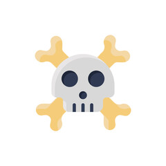 Skull Bone Halloween Illustration