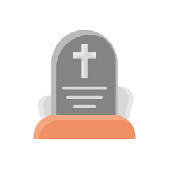 Obraz premium Tombstone Grave Halloween Illustration