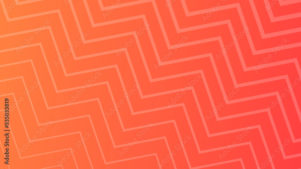 Poster modern colorful gradient background with zig zag lines