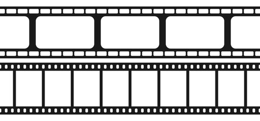 Set of seamless film strips