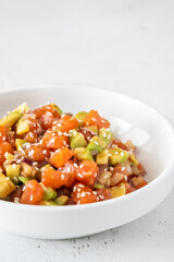 Bowl salmon poke