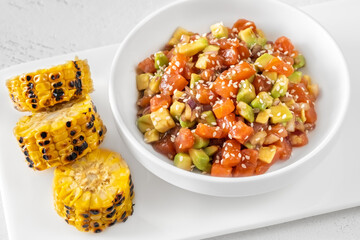 Bowl salmon poke