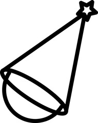 Party hat  outline icon