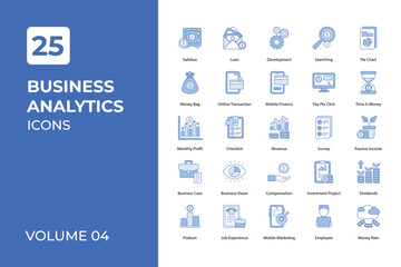 Business and Finance icons collection.