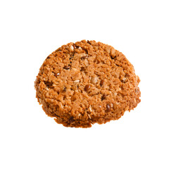 Tasty kozinaki with sesame seeds on white background