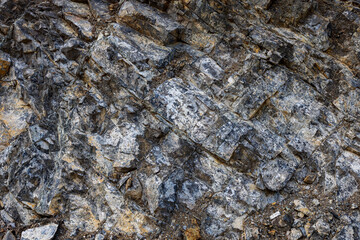 Outcrop of ophiolite rocks