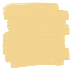 Abstract yellow paint brushstroke illustration