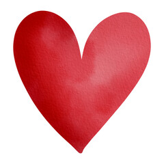 Heart watercolor hand drawn illustration	