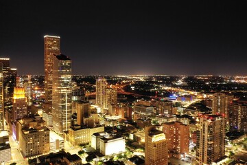 Naklejka premium Houston Night