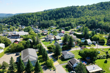 Obraz premium Aerial scene of Saint Come, Quebec, Canada