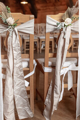 Dekorativer Trauort für die Hochzeit Zeremonie