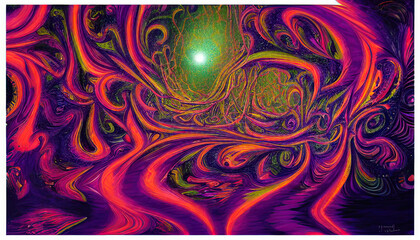 Psychadelic abstract generated by AI