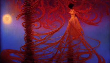 Psychadelic abstract generated by AI