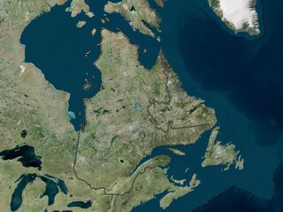 Quebec, Canada. High-res satellite. No legend