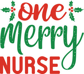 One merry nurse vector arts