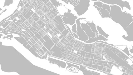 Digital web background of Abu Dhabi. Vector map city which you can scale how you want.