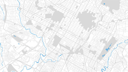 Digital gray map of Barrio de Santiago. Vector map which you can resize how you want to.