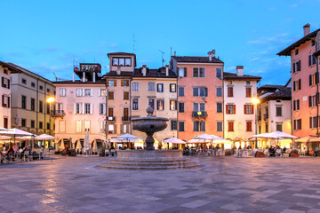 Piazza San Giacomo, Udine, Italy - obrazy, fototapety, plakaty