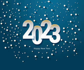 2023 New Year. 2023 Happy New Year greeting card. 2023 Happy New Year.