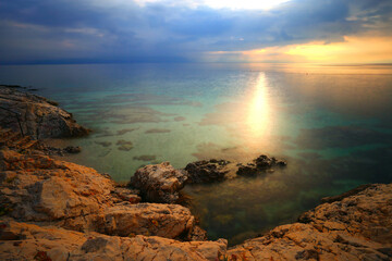 scenic summer view in popular Croatian resort - Rabac, Istria,  Croatia, Europe.. exclusive - this...