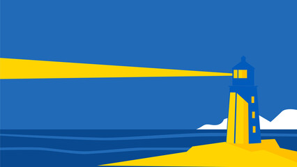 lighthouse in the beach