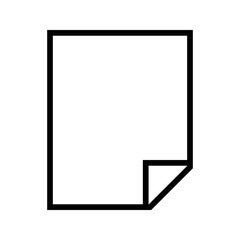 Paper Icon Vector Design Template on white background