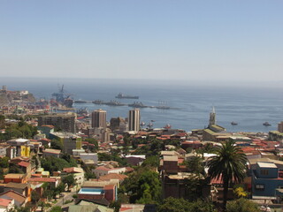 Valparaíso, vista de la ciudad y el puerto