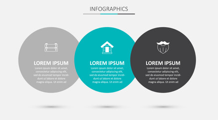 Set Dog house, Wooden box and Mustache and beard. Business infographic template. Vector