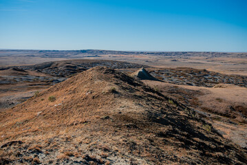 Desert landscape with sky
