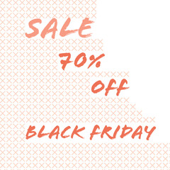 sale on a black friday, vector illustration