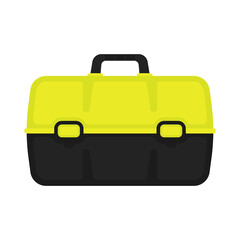 Tool box icon. Color silhouette. Front side view. Vector simple flat graphic illustration. Isolated object on a white background. Isolate.