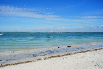 Fototapeta na wymiar Beautiful Sanibel island beach in Fort Myers, Florida, USA