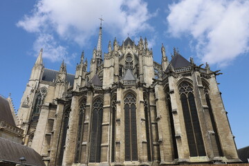 Fototapeta na wymiar La cathédrale d'Amiens, ville de Amiens, département de la Somme, France