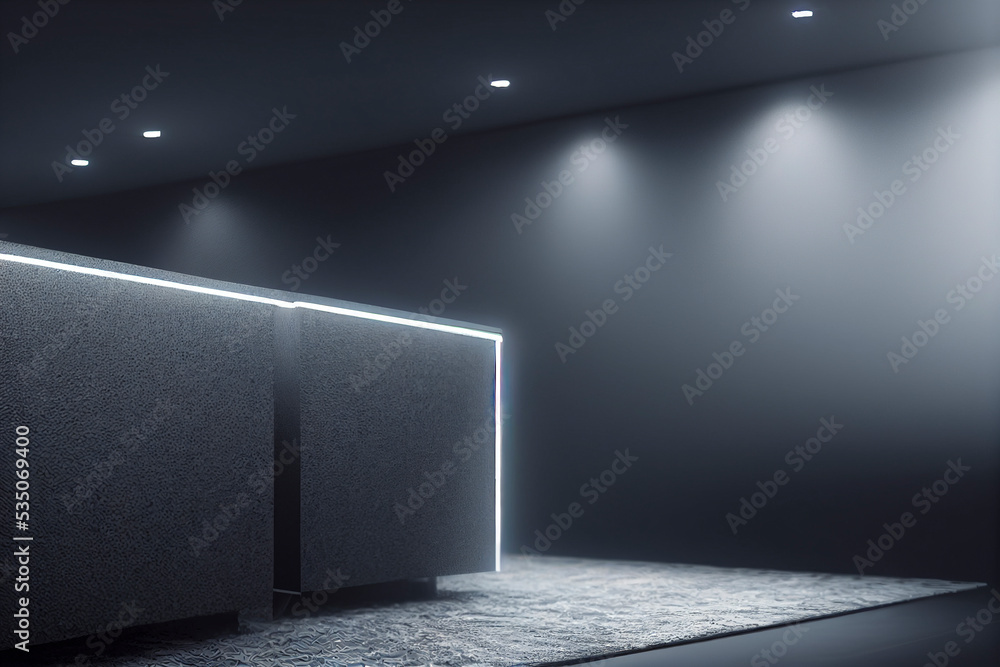 Poster reworked modern architecture photo featuring spacious empty area for text placement. abstract busine