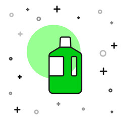 Filled outline Big bottle with clean water icon isolated on white background. Plastic container for the cooler. Vector