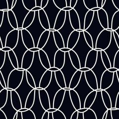 Fototapeta premium Paint brush geometrical ornament. Hand drawn seamless pattern. Abstract backdrop. Trendy wallpaper. Geometric background. Ethnic motif. Mosaic tiles ornate. Textile print.