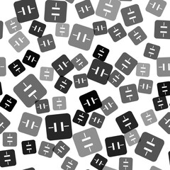 Obraz premium Black Electrolytic capacitor icon isolated seamless pattern on white background. Vector
