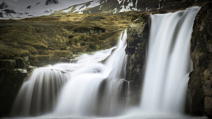 The Waterfall near the mountain Kirkjufell
