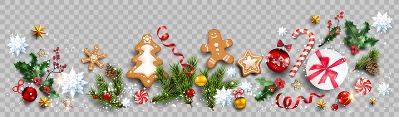 Cheerful holiday with gingerbread
