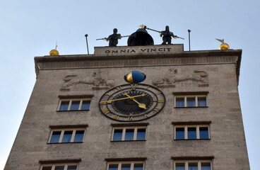 Glockenspiel auf dem Kroch-Hochhaus in Leipzig